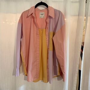 Abercrombie & Fitch Oversized Peach Shirt